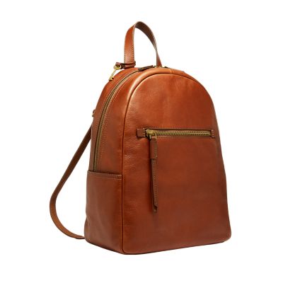 Fossil store backpack leather