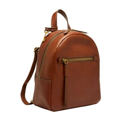 Small backpack in leather