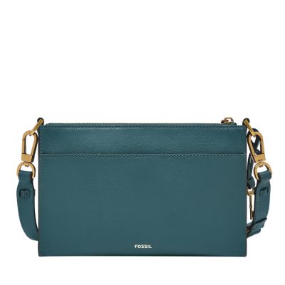 Teal discount fossil purse