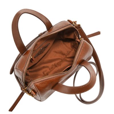 What's in my bag? Fossil Sydney Satchel in Medium Brown 