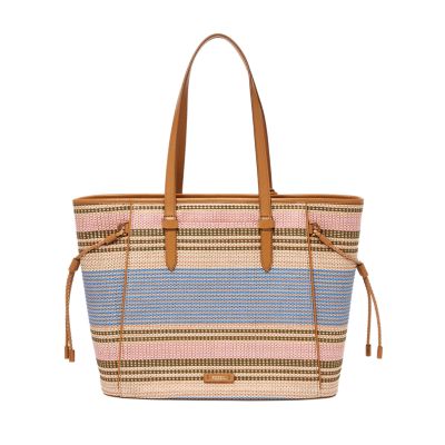 Fossil rachel deals striped tote