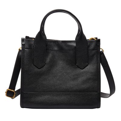 Fossil store satchel black