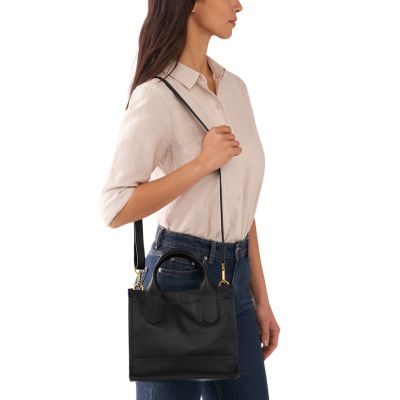 Fossil sara satchel online black