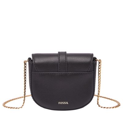 Fossil Women's Emery Leather Micro Crossbody - Black