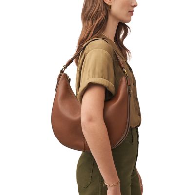 Fossil leather clearance hobo bags