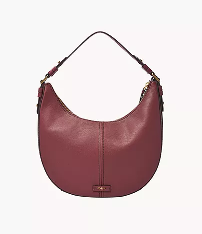 Fossil Women's Shae Leather Large Hobo - Red