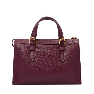 Sale fossil leather bag burgundy