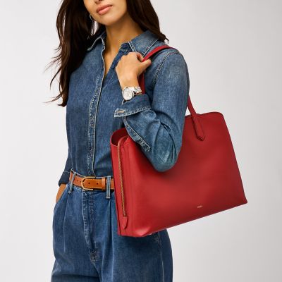 Fossil work tote hotsell