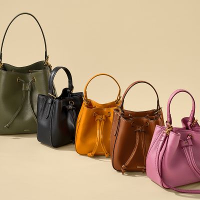 Fossil bucket handbags sale