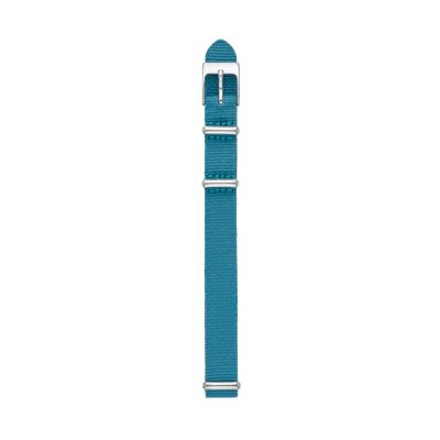 12mm Standard NATO Nylon Watch Strap, Blue