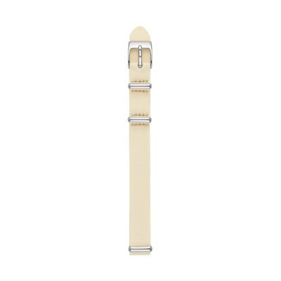 12mm Standard Interchangeable NATO Nylon Strap, Ivory SKB2028 - Skagen