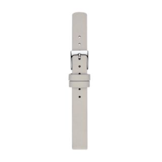 12mm Standard Mainsail Leather Watch Strap, Light Gray