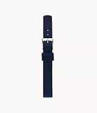 12mm Standard Leather Watch Strap, Navy Blue