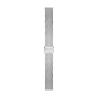 16mm Standard Silk-Mesh Watch Strap, Silver-Tone