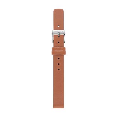 12mm Standard Leather Watch Strap Medium Brown SKB2103 Watch