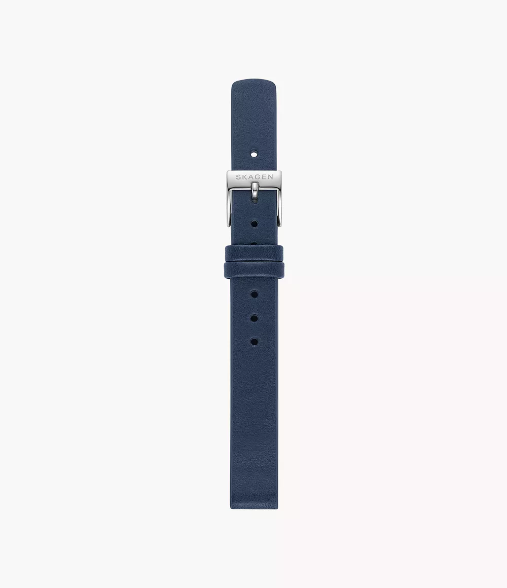 Skagen Women’s 12mm Standard Leather Watch Strap Ocean Blue