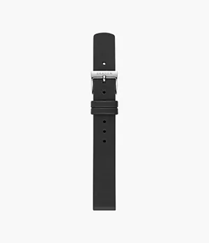 Bracelet de montre standard noir minuit en cuir 14 mm