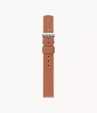 Bracelet de montre standard de 14 mm en cuir, brun
