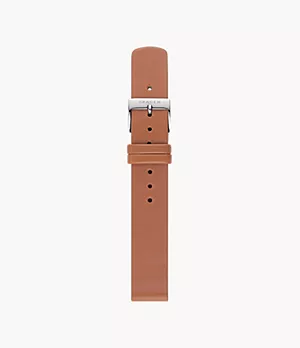 16mm Standard Leather Watch Strap, Medium Brown