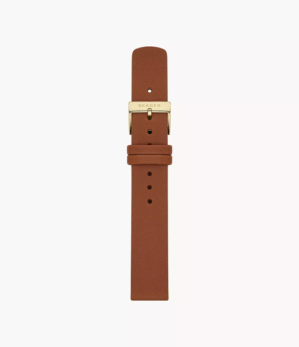 Skagen Unisex 16Mm Standard Leather Watch Strap - Brown

