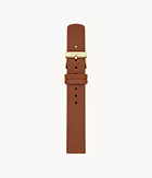 16mm Standard Leather Watch Strap, Brown
