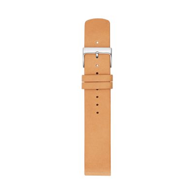 20mm Standard Leather Watch Strap Tan