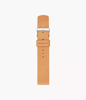 20mm Standard Leather Watch Strap, Tan