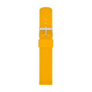 20mm Standard Silicone Watch Strap, Yellow