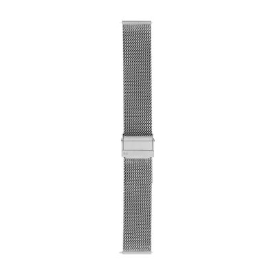 Silver mesh watch band hot sale