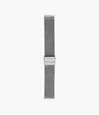 20mm Standard Steel Mesh Watch Strap, Silver-Tone