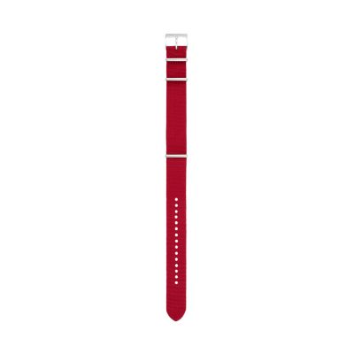 20Mm Standard Nato Nylon Watch Strap, Red - SKB6045 20Mm Standard Nato Nylon Watch Strap, Red - SKB6045