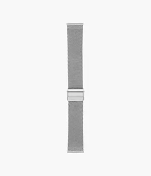 21mm Holst Steel Mesh Watch Strap, Silver-Tone