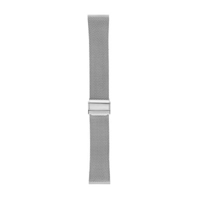 22mm Standard Steel Mesh Watch Strap Silver Tone