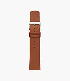 22mm Standard Leather Watch Strap, Brown