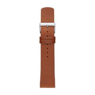 22mm Standard Leather Watch Strap, Brown
