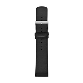 22mm Standard Interchangeable Leather Strap, Black