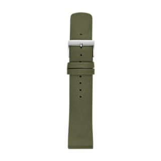 22mm Standard Interchangeable Leather Strap, Olive