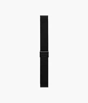 Bracelet en maille d’acier standard de 20 mm, noir