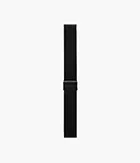 Bracelet standard de 20 mm en maille milanaise, noir