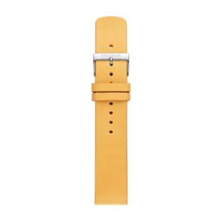 20mm Standard Leather Watch Strap, Yellow