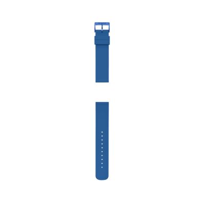20mm Silicone Watch Strap Blue