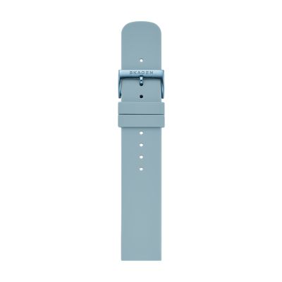 20mm Silicone Watch Strap Light Blue