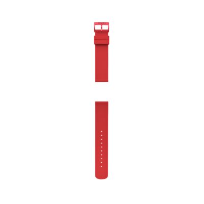 Red silicone watch on sale strap