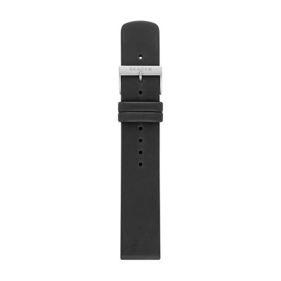 20mm Standard Leather Watch Strap, Midnight