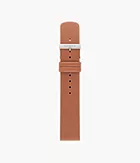 20mm Standard Leather Watch Strap, Medium Brown