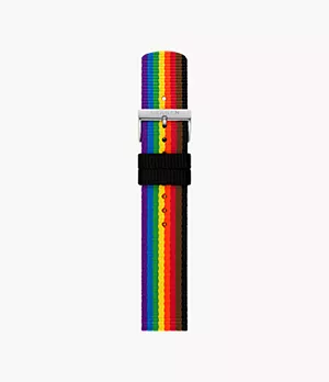 20mm Pride rPET Watch Strap, Multicolour