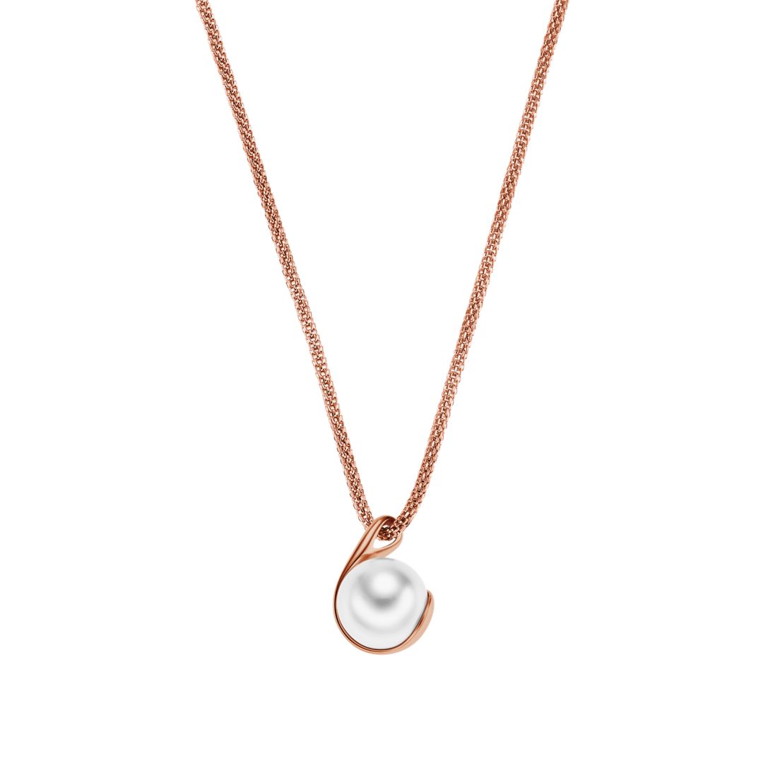 UPC 768680223620 product image for Skagen Agnethe Rose Gold-Tone Crystal Pearl Pendant Necklace Skj0652791 | upcitemdb.com