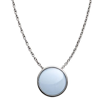 Sofie Sea Glass Silver-Tone Pendant Necklace