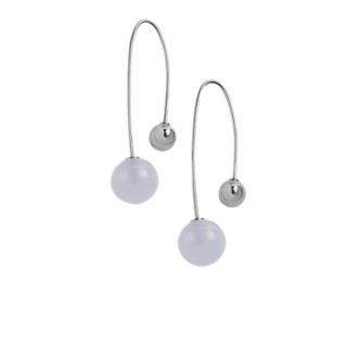 Sea Glass Two-Bead Earrings