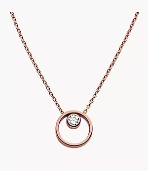 Kariana Rose Gold-Tone Circle Necklace